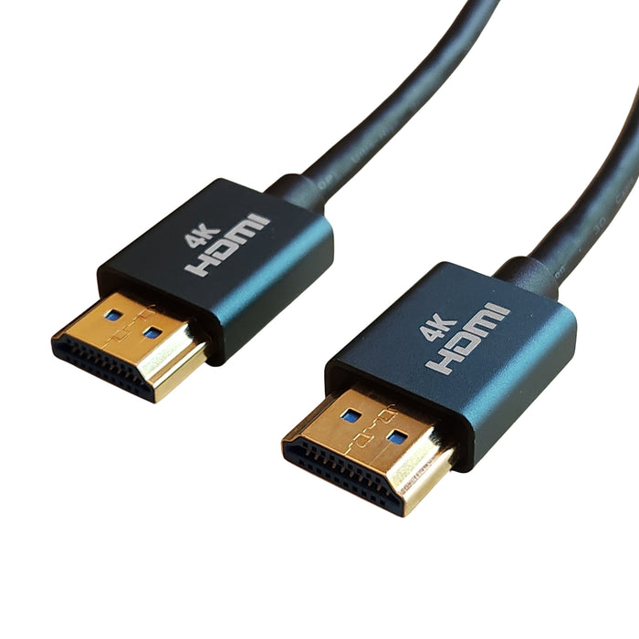 Ultra Slim High Speed HDMI Cable with Ethernet - 32 AWG, Black 6 Ft.