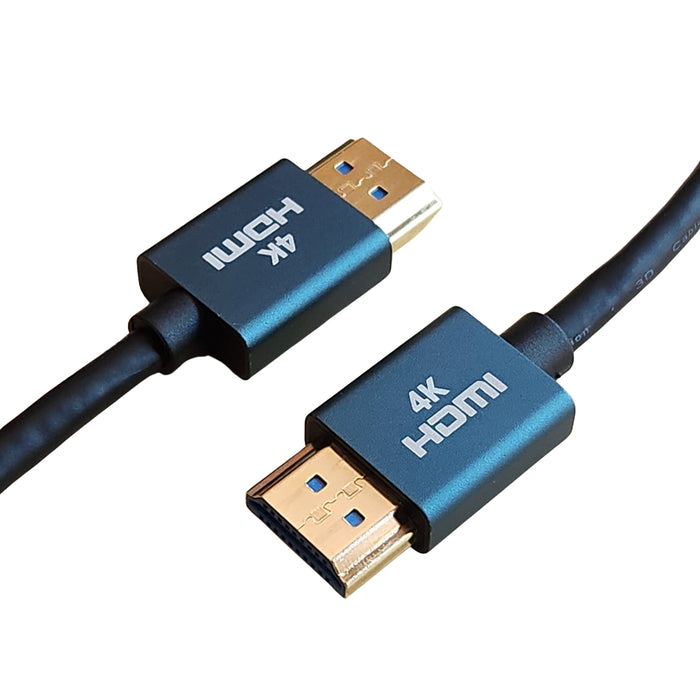 Ultra Slim High Speed HDMI Cable with Ethernet - 32 AWG, Black 3 Ft.