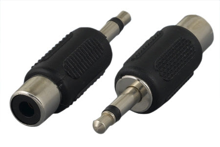 RCA Plug to 3.5mm Mono Jack Adapter