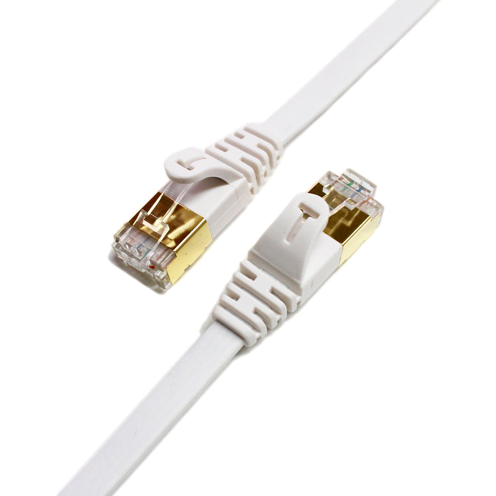 Heldig Cat 7 Ethernet Cable 10 Ft, Heavy Duty Flat Long Internet