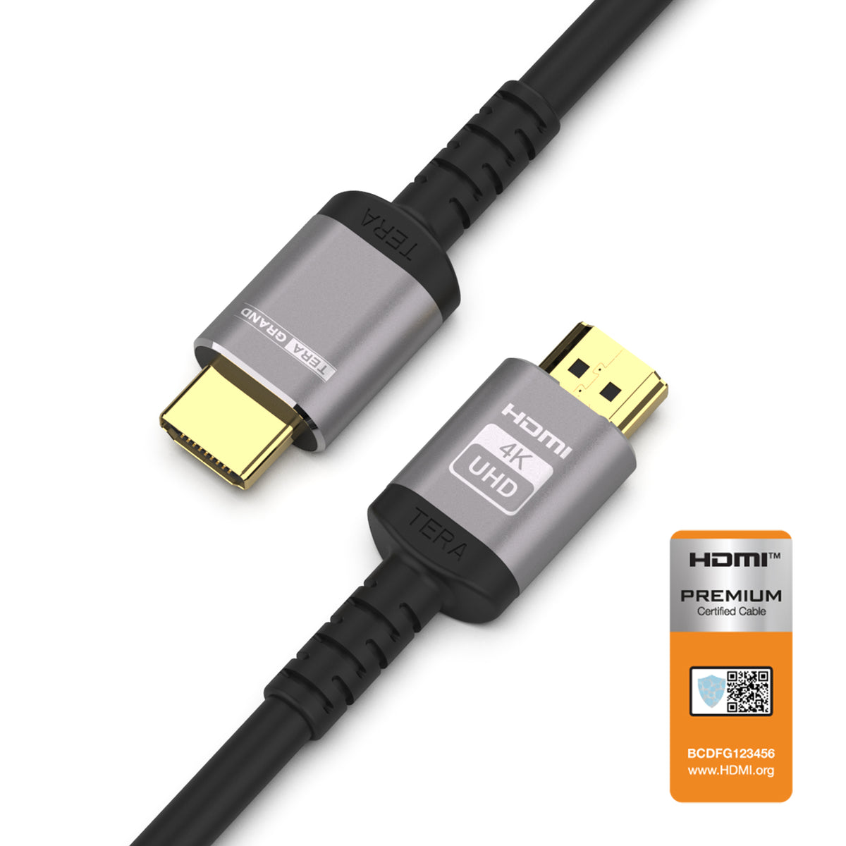 4K Premium HDMI Certified Cable with Aluminum housing, Supports