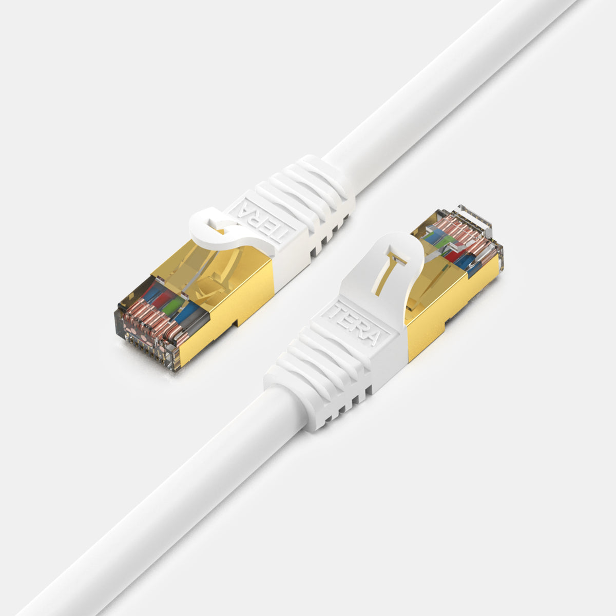 Cablecreation CL0257 1m Conception du Coude Cat7 Câble Ethernet Gigabit  RJ45 Cable LAN 10 Gbit - Angle de Hausse