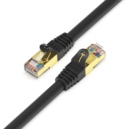 Rallonge LAN & câble prolongateur Ethernet, Cat 7, 10 Gbit/s, blindage  SF/FTP